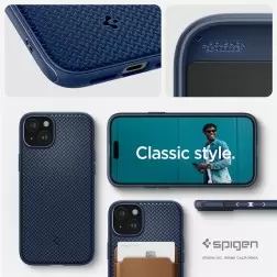 Spigen Mag Armor MagSafe, tamsiai mėlyna - iPhone 15