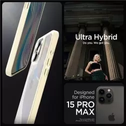 Spigen Ultra Hybrid, tylusis bežas - iPhone 15 Pro Max