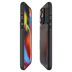 Spigen Plonas Armor CS, juoda - iPhone 15 Pro