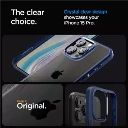 Spigen Ultra Hybrid, tamsiai mėlyna - iPhone 15 Pro