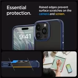 Spigen Ultra Hybrid, tamsiai mėlyna - iPhone 15 Pro