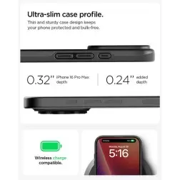 Spigen Thin Fit MagSafe, black - iPhone 16 Pro Max