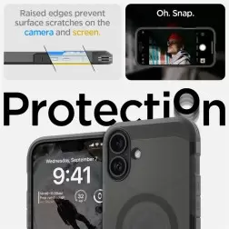 Spigen Sunkusis Armor MagSafe, šaltas juodas - iPhone 6.1" 2024