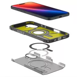 Spigen Sunkusis Armor MagSafe, šaltas juodas - iPhone 6.1" 2024
