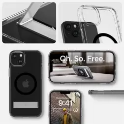 Spigen Ultra Hybrid S MagSafe, juoda - iPhone 15