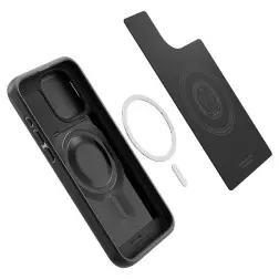 Spigen Optik Armor MagSafe, juoda - iPhone 15 Pro Max