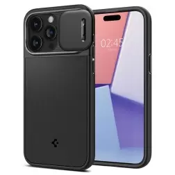 Spigen Optik Armor MagSafe, juoda - iPhone 15 Pro Max