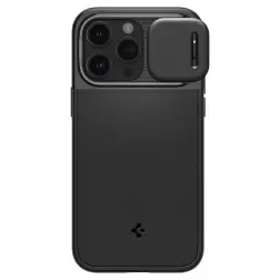 Spigen Optik Armor MagSafe, juoda - iPhone 15 Pro Max