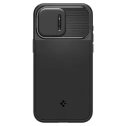 Spigen Optik Armor MagSafe, juoda - iPhone 15 Pro Max