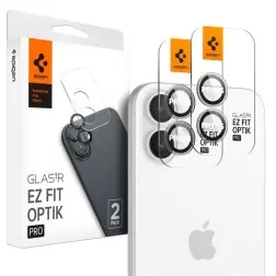 Spigen Stiklas tR EZ Fit Optik Pro 2 Paketas, kristalas skaidrus - iPhone 6.1"/6.7" 2024