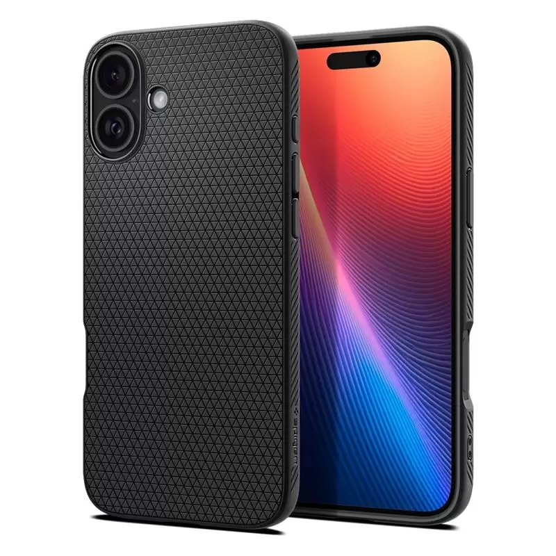 Spigen Liquid Air, matt-must - iPhone 16