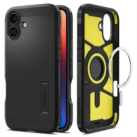 Spigen Tough Armor MagSafe, black - iPhone 16 Plus
