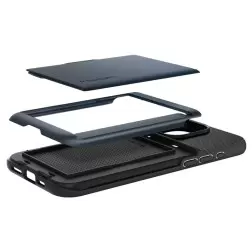 Spigen Plonas Armor CS, metalinė skalūna - iPhone 15 Pro
