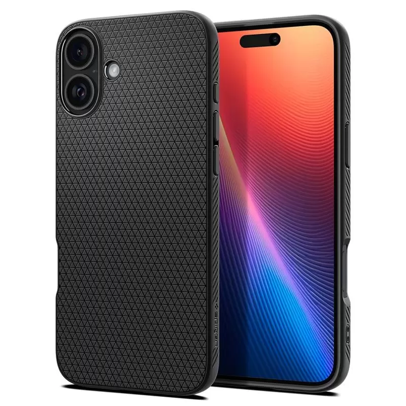 Spigen Liquid Air, matt-must - iPhone 16 Plus