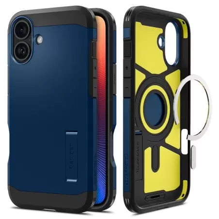 Spigen Tough Armor MagSafe, navy blue - iPhone 16 Plus