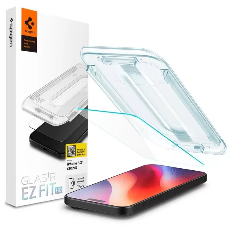 Spigen Glass tR EZ Fit HD 1 Pack, transparency - iPhone 16 Pro