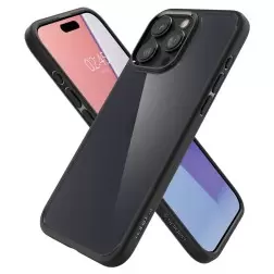Spigen Ultra Hybrid, šaltas juodas - iPhone 15 Pro Max
