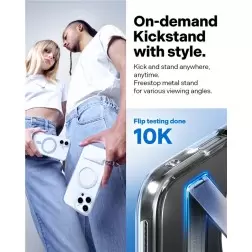 Spigen Caseology Capella MagSafe Kickstand, clear white silver - iPhone 16 Pro Max