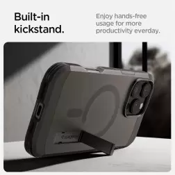Spigen Sunkusis Armor MagSafe, šaltai juoda - iPhone 6.3" 2024