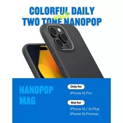 Spigen Caseology Nano Pop MagSafe, juodas sezamas - iPhone 6.3" 2024