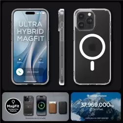 Spigen Ultra Hybrid MagSafe, frost clear - iPhone 15 Pro