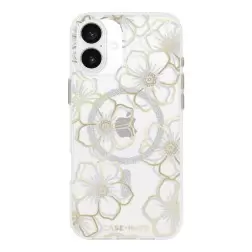 Case-Mate Floral Gems - Auksas, magsafe - iPhone 16 Plus