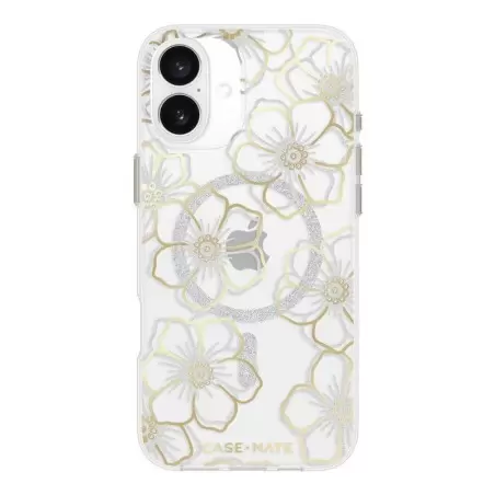 Case Mate Floral Gems - Gold, magsafe - iPhone 16 Plus