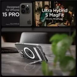 Spigen Ultra Hybrid S MagSafe, crystal clear - iPhone 15 Pro
