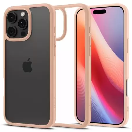 Spigen Ultra Hybrid, rozā titāns - iPhone 16 Pro Max