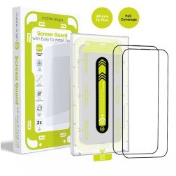 Mobile Origin Screen Guard with easy applicator, 2 pack - iPhone 16 Plus