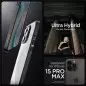 Spigen Ultra Hybrid, matte black - iPhone 15 Pro Max