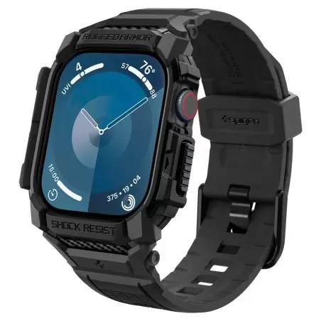 Spigen Rugged Armor Pro, matte black - Apple Watch 10 46mm