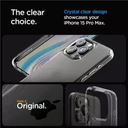 Spigen Ultra Hybrid, šaltas skaidrus - iPhone 15 Pro Max