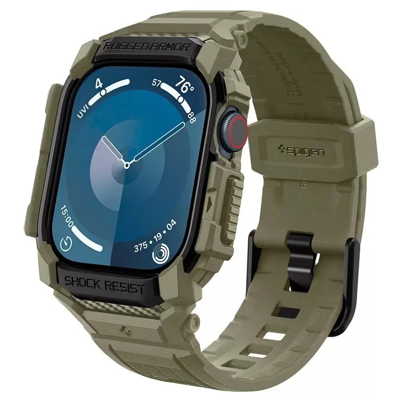 Spigen Rugged Armor Pro, vintage khaki - Apple Watch 10 46mm