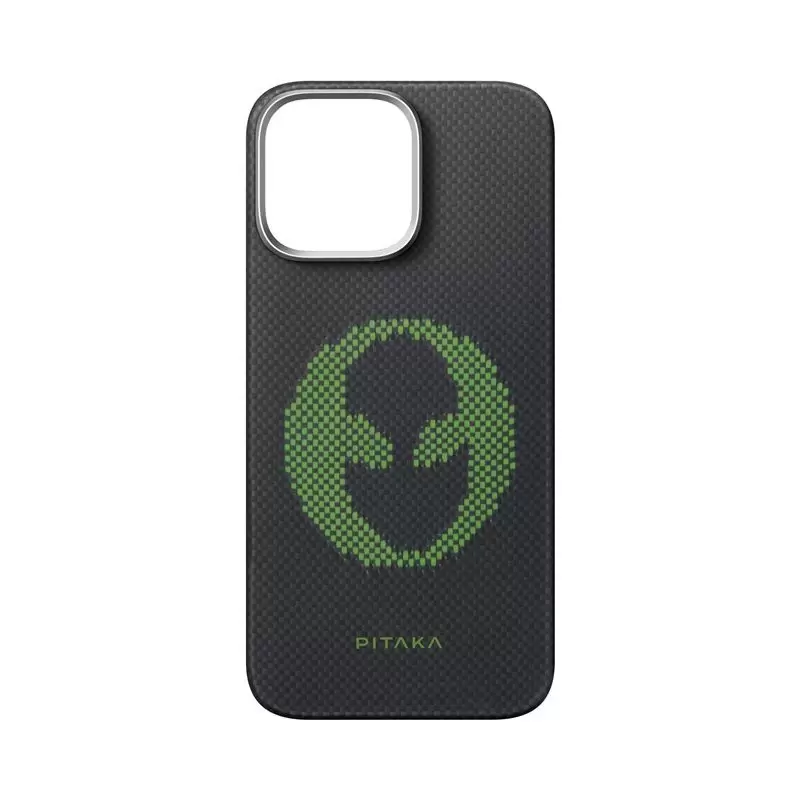 Pitaka x Aries Tactile Woven Case, Alien - iPhone 16 Pro