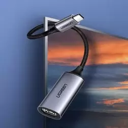 Adapteris UGREEN USB-C - HDMI 2.0, Thunderbolt 3