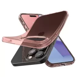Spigen Crystal Flex, rožinis kristalas - iPhone 15 Pro Max
