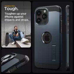 Spigen Tough Armor MagSafe, metalo šiferis - iPhone 15 Pro