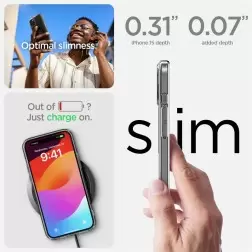 Spigen Ultra Hybrid MagSafe, juoda - iPhone 15