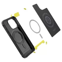 Spigen Rugged Armor MagSafe, matte black - iPhone 15 Pro