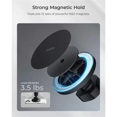 iOttie iTap 3 MagSafe Air Vent Mount with Magnetic Ring Adapter