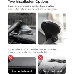 iOttie Velox MagSafe Qi2 trådlös hållare för instrumentbräda och vindruta