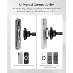 Laikiklis iOttie iTap 3 MagSafe Dashboard & Windshield Mount with Magnetic Ring Adapter