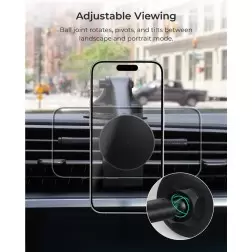 Laikiklis iOttie iTap 3 MagSafe Dashboard & Windshield Mount with Magnetic Ring Adapter