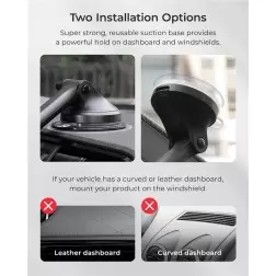 iOttie iTap 3 MagSafe Dashboard & Windshield Mount with Magnetic Ring Adapter