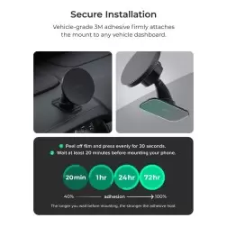 iOttie iTap 3 MagSafe Flush Mount with Magnetic Ring Adapter