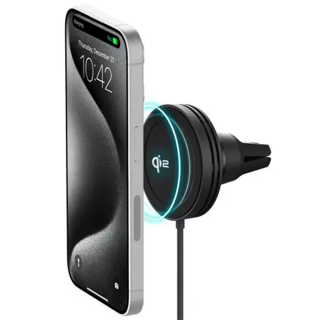 Belaidis magnetinis automobilinis telefono laikiklis iOttie Velox MagSafe Qi2 Wireless Air Vent Mount
