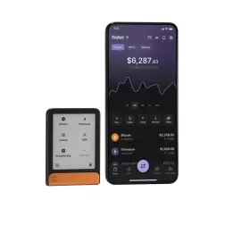 Aparatinė piniginė kriptovaliutoms Ledger Flex Bitcoin Orange