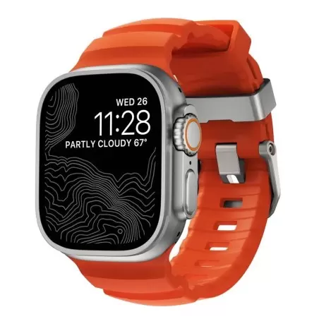 Rocky Point Apple Watch Ultra siksniņa – titāna un FMK gumijas siksniņa