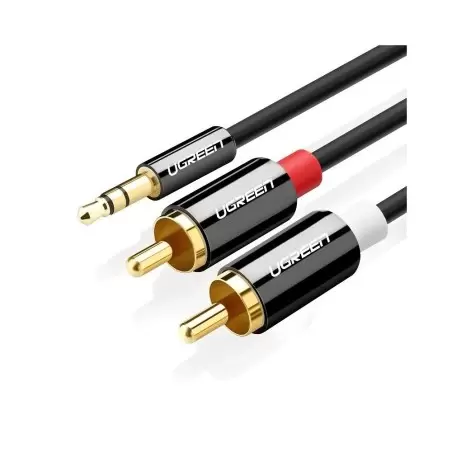 Kaabel UGREEN 3.5mm - 2RCA, 2 m.